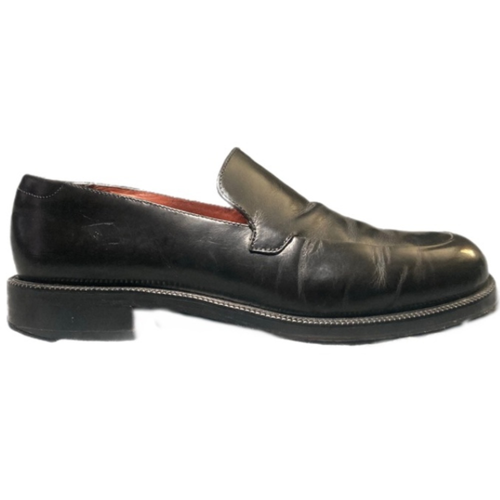 Cole Haan City Loafers Men’s Size 10 Black Brazil Leather Slip On Heel Guard